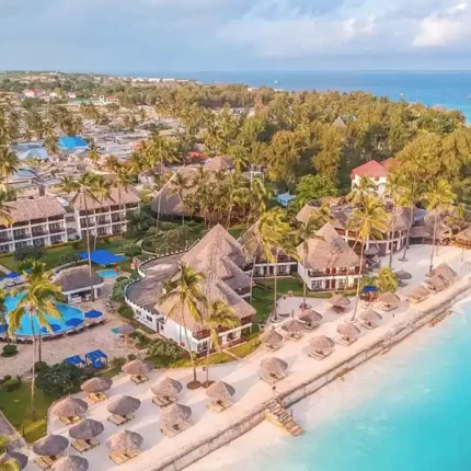 Double tree by Hilton Zanzibar - Airal view from Ocean