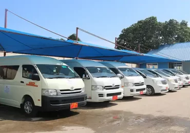Fleet of minibuses