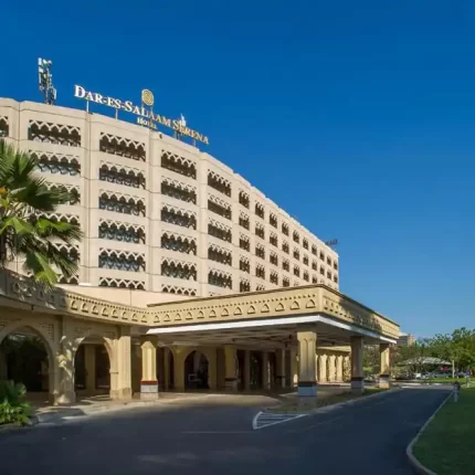 Serena Dar es Salaam - profile of hotel and entrance